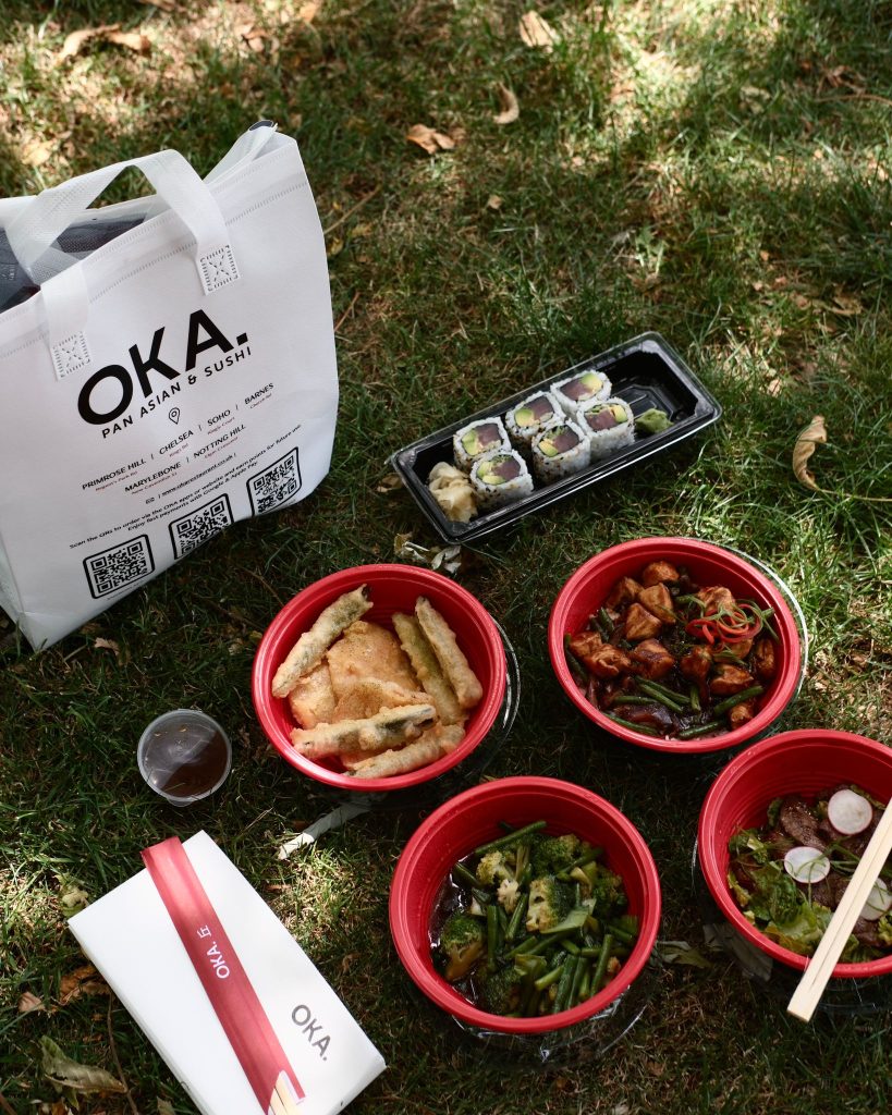 Fresh sushi and Japanese dining at OKA Primrose Hill near Regent's Park and London Zoo.